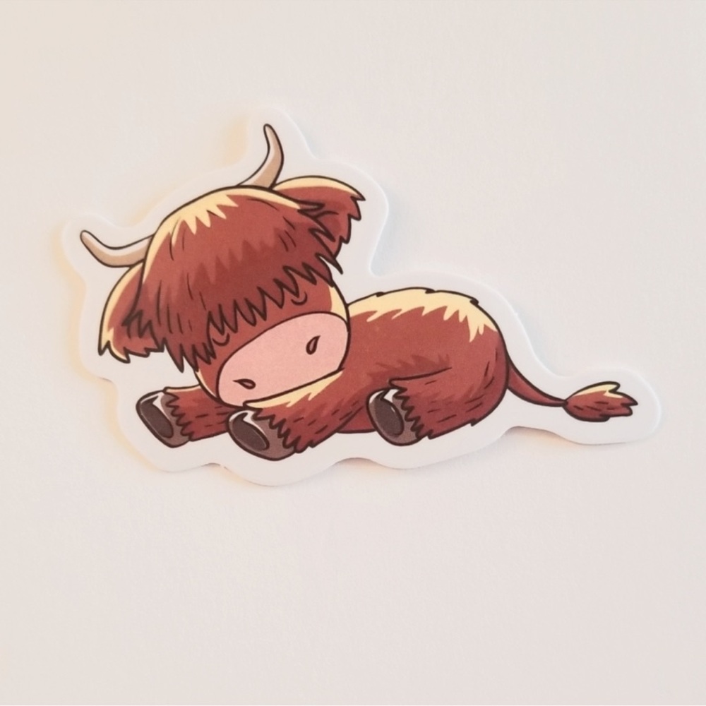 Highland Cow Sticker Western Farmhouse‎ Decor Highland Cattle